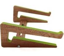 Wood Laptop Stand,Universal Computer Stands for Desk,Vertical Laptop Holder for MacBook Pro, Wooden Laptop Riser for MacBook Air, Dell, HP, Lenovo Compatible with 13.3 to 17.3 Inches All Laptops
